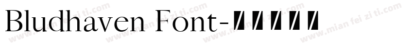 Bludhaven Font字体转换